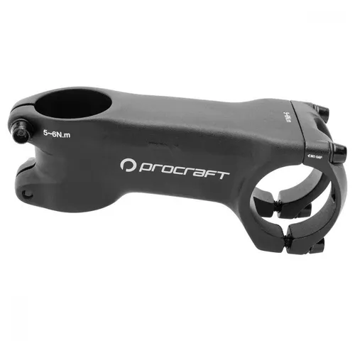 Procraft Vorbau Road Race -7° 60 mm, 31,8 mm Schwarz - Leichter Aluminium Vorbau für Rennräder - Der Procraft Vorbau Road Race -7° bietet eine aerodynamische Sitzposition und optimale Kontrolle für Rennradfahrer. Mit nur 300 g aus hochwertigem Aluminium ist er ideal für sportliche Fahrer, die Wert auf Leichtigkeit und Stabilität legen.
