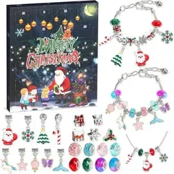 Adventskalender Armbänder Basteln 2025 für Mädchen 6-13 Jahre - Entdecke den kreativen Adventskalender mit 24 Überraschungen! Jedes Fenster birgt ein neues charmantes Schmuckstück. Fördert die Fantasie und Feinmotorik. Ideal als festliches Geschenk für kleine Künstlerinnen.