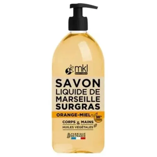 MKL Green Nature Flüssigseife Marseille, Arganöl, Honigorange, 1 l
