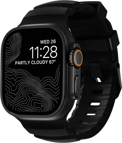 NOMAD Rocky Point Band für Apple Watch 42/44/45/49 mm - Smartwatch Ersatzarmband aus leichtem, atmungsaktivem Material, wasserfest und extrem stabil – ideal für Abenteurer und Active Lifestyle mit optimaler Passform für Handgelenke von 175 bis 225 mm.