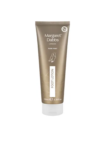 Margaret Dabbs Pure Restorative Fußlotion 100ml - Leichte, feuchtigkeitsspendende Fußlotion mit natürlichen Pflanzenextrakten für geschmeidige Haut. Ideal zur Pflege und Unterstützung der Fußgesundheit.