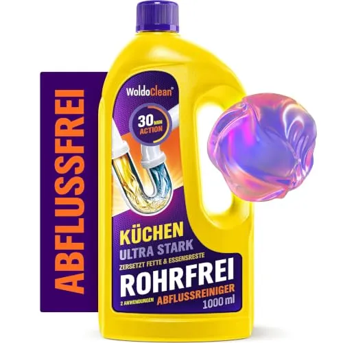 WoldoClean Rohrreiniger Küche Gel 1000ml von WoldoClean