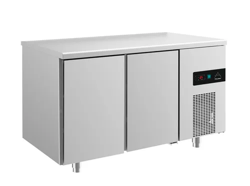 Gastro Kühltisch Umluftkühlung 2 Türen, 1400x700x850mm 281l -2/+8°C NEU