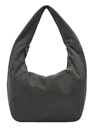 Liebeskind Farrah Denim L Beuteltasche schwarz - Umhängetasche aus hochwertiger Baumwolle, geräumig und stilvoll für einen lässigen Look.