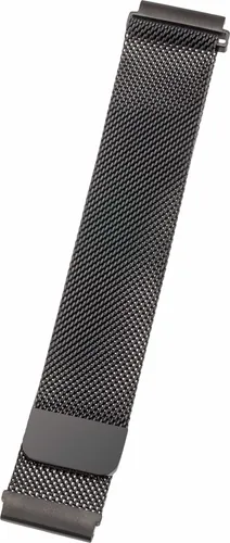 Armband 20 mm 17659 - Zubehör Smartwatches, elegantes Milanaise-Armband in Schwarz für einen stilvollen Look und optimalen Tragekomfort.