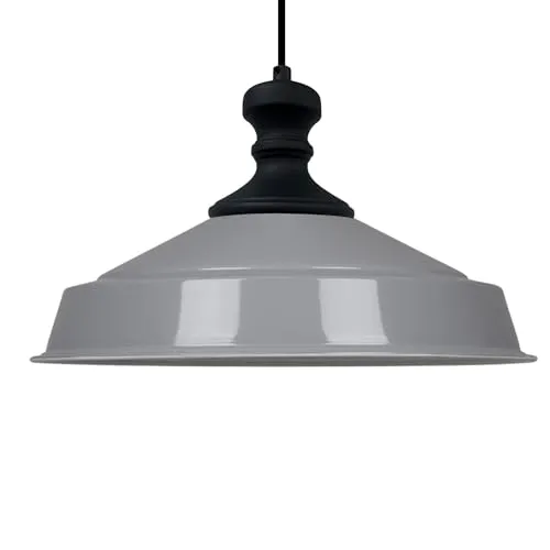 bamyum Asletl-Knob Hängelampe Ø40 cm in grau von Bamyum