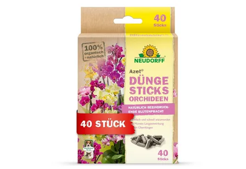 Neudorff Pflanzendünger Azet DüngeSticks für Orchideen 40 Stück