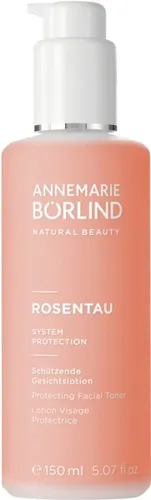 ANNEMARIE BÖRLIND ROSENTAU Schützende Gesichtslotion 150 ml - Gesichtsreiniger mit Bio-Alpenrosenblätter-Extrakt, spendet Feuchtigkeit und schützt vor Hautalterung für strahlend frische Haut.