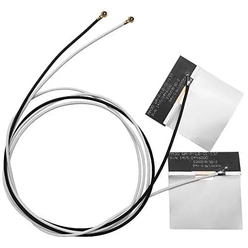 TREADALT-TEC 1 Paar IPEX 4 MHF4 Antenne 2,4 GHz 5 GHz 3dBi interne Laptop WiFi Antenne für M.2 NGFF Modul 7265 8265 9260 9560 AX200 AX201 WiFi 6 Antennenkabel 50/72 cm