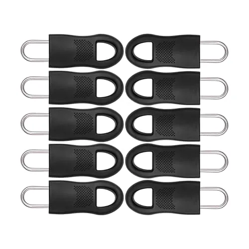 Reißverschluss Anhänger Zur Reparatur, 10 Pack, 35 Mm Gesamtlänge, Steckbar, Ersatz Zipper, Schieber Für Jacke, Rucksack, Hose, Zelt, Slider Laschen