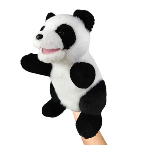 LOMTRATS 2026 Tierhandpuppen für Kinder,Kleinkind enthält Wolf,Tiger,Löwe,AFFE und bewegliche offene Münder,perfekt zum Geschichtenerzählen,im Vorschulalter und als Geburtstagsgeschenk