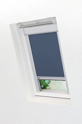 LYSEL® Verdunklungsrollo für Dachfenster, HxB 116x61.3cm - Hochwertiges Dachfensterrollo mit silberner Rückseite, das Sonnenlicht reflektiert und für ein angenehmes Raumklima sorgt. Ideal für Velux-Fenster. In verschiedenen Größen erhältlich.