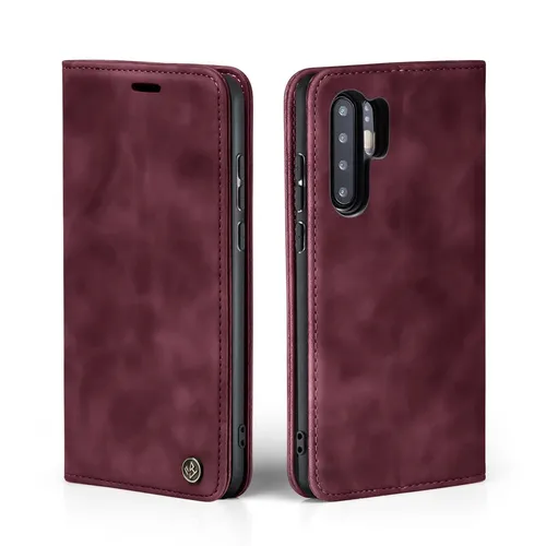 Handy Hülle für Huawei P30 Pro Klapp Magnet Smartphone Cover Case Rot