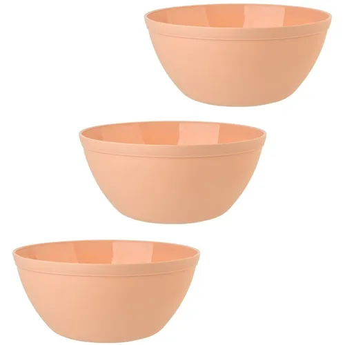 ENGELLAND 3 x Müslischale Dessertschale Salatschüssel Schale Bowl 900 ml Apricot