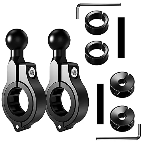 Ram Mount Halterung Kugel Arm für Handyhalterung Fahrrad Handyhalterung Motorrad Lenker Wasserdicht Zubehör für Scooter Fahrradhalterung Handy Handyhalter Roller 2 Set (17 mm)