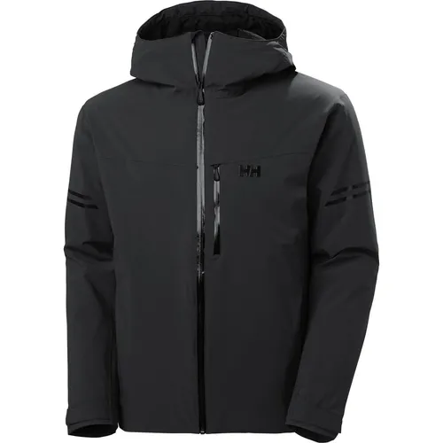 Herren Helly Hansen Swift Team Jacket, Schwarz, XL - Funktionsjacke aus wasserabweisendem Material mit Helly Tech Performance, ideal für Outdoor-Aktivitäten und sportliche Einsätze.