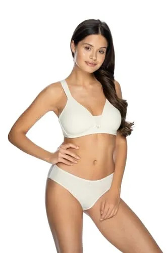 Viania Bügelloser T-Shirt-BH in Beige, Größe 75C - Funktionsunterwäsche, bügelloser Komfort für den ganzen Tag, ideal für ein angenehmes Tragegefühl ohne Druckstellen.