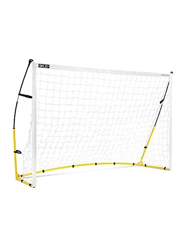 SKLZ Quickster Tragbares Fußballtor und Netz, 3297, 2,4 x 1,5 m, Schwarz