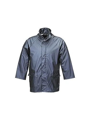 Terraflex PU-Jacke navy Größe 4XL - Funktionsjacken, wind- und wasserdicht mit flexibler Passform und zwei praktischen wasserdichten Taschen für optimalen Schutz bei jedem Wetter.