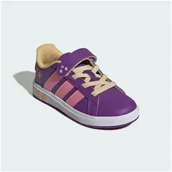 ADIDAS Disney Minnie Mouse Grand Court Kinder-Schuhe - Bequeme und stylishe Kinder-Schuhe mit 3D-Minnie an der Ferse. Ideal für Abenteuer im Park und Spieltreffen, perfekt für kleine Minnie-Fans.
