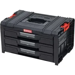 Qbrick System PRO Drawer 3 Toolbox 2.0 Expert - Stapelbare Werkstatteinrichtung mit 3 Schubläden, 21 Inlays und IP54 Schutz – ideal für die optimale Organisation von Werkzeugen.