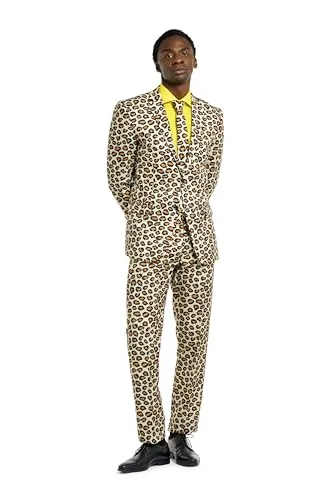 OppoSuits Lustige Verrückt Abschlussball Anzüge für Herren in braun von OppoSuits