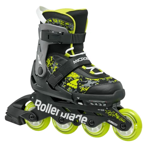 Rollerblade Microblade SL Inline Skates für Kinder - Hochwertige, größenverstellbare Inlineskates für Kinder (Größe 33-36,5), ideal zum Skaten lernen. Mit einfachem Push-Button System für müheloses Anpassen.
