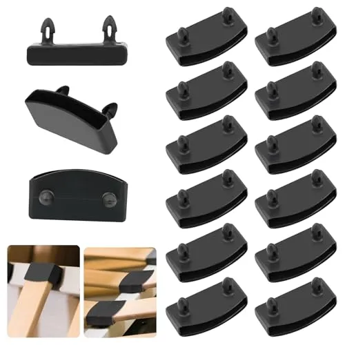 Stück Lattenrosthalter,Bettlattenrahmenkappen,Endkappenhalter aus Kunststoff,breite Mittelschiene,Ersatz-Lattenrosthalter für Betten,Kunststoff Lattenrost Ersatzteile für Betten Verbindungszubehör 50