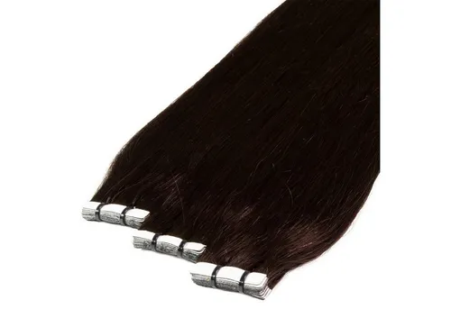 hair2heart Echthaar-Extension Premium Tape Extensions #5/0 Hellbraun 50cm