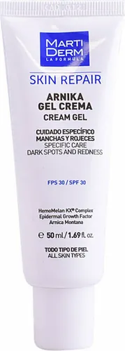 MartiDerm Arnika Gel Cream SPF30 50ml - Gesichtscreme mit SPF 30, ideal für empfindliche Haut; enthält beruhigenden Arnika-Extrakt und zieht schnell ein, perfekt für aktive Menschen und Outdoor-Aktivitäten.