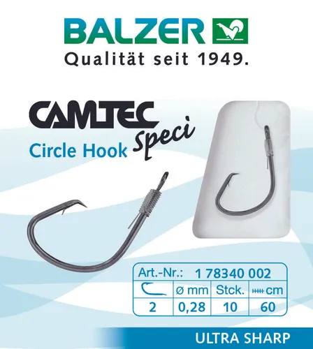 Balzer Camtec Circlehaken 60cm #8 von Balzer