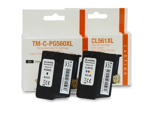 Kompatibel Canon PG-560 XL, CL-561 XL, 3713C001 Multipack 4-Farben Tintenpatrone (5452)