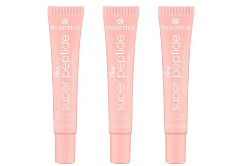 Essence Lipgloss THE SUPER PEPTIDE GLOSSY LIP TREATMENT, 3-tlg., mit milchig glänzender Textur