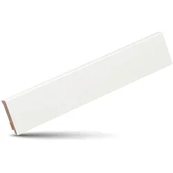 Kgm Sockelleiste Modern Weiß Lackiert Kiefer Massivholz 16x58mm