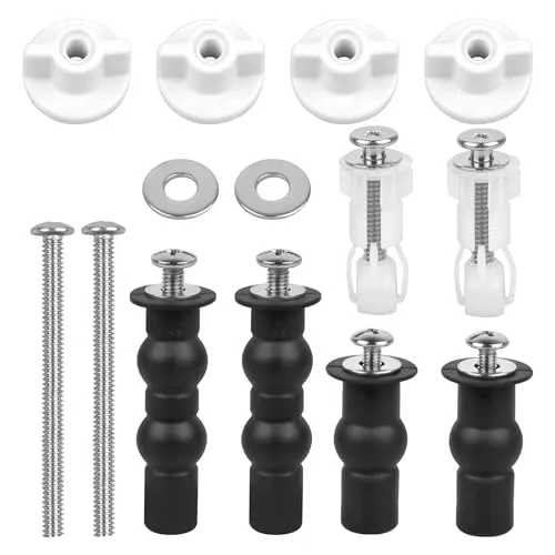 Yqhugbc WC-Sitz Befestigungsset, Toilettendeckel Befestigung, Schrauben für Toilettensitz Sortiment, für Abdeckung Reparaturteile
