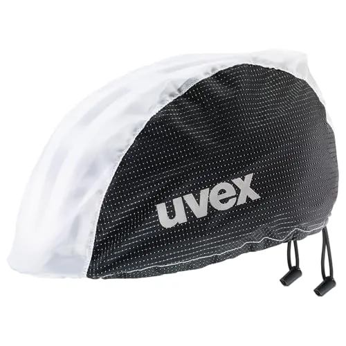 uvex rain cap bike Fahrradmütze - wind- & wasserabweisend - flexible Passform - black white - L/XL