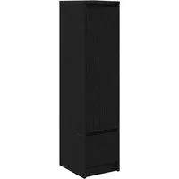 vidaXL Highboard Schwarz Eichen-Optik - Hochschrank in eleganter Eichen-Optik, bietet reichlich Stauraum und ist feuchtigkeitsbeständig, ideal für dein Wohnzimmer.