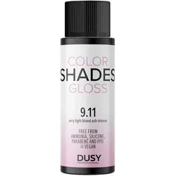 Dusy Professional Dusy Color Shades 9.11 Hell-Hellblond Asch Intensiv 60 ml - Hochwertige Haarfärbung für brillanten Farbglanz! Ideal zur Farbauffrischung und Pflege mit natürlichem UV-Schutz. Schnelle Anwendung in nur 20 Minuten.