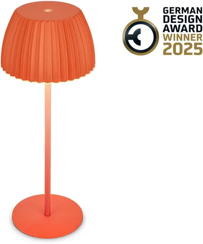 Briloner Leuchten Akku LED Tischleuchte RIFFLE, orange in orange von Briloner