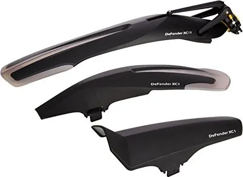 Topeak Fahrrad DeFender XC1/XC11 29er Schutzblech Set - Fahrradschutzbleche für Mountain Bikes, leichtes Fiberglass-Material, bieten optimalen Spritzschutz für Vorder- und Hinterrad bei 29 Zoll Rädern.