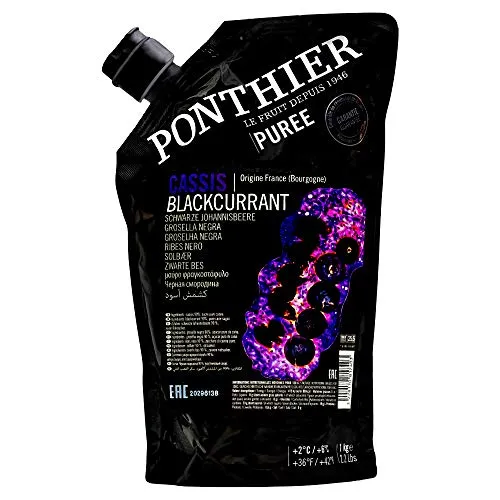 Food-United SCHWARZE JOHANNISBEERE PÜREE 2x 1KG von Food-United