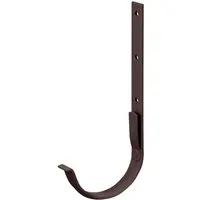 Inefa Dachrinnenhalter NW 150 Halbrund Stahl Dunkelbraun Befestigung Dachrinne