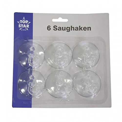 Saughaken klar Schwenkhaken 6 Stück 5,5 cm