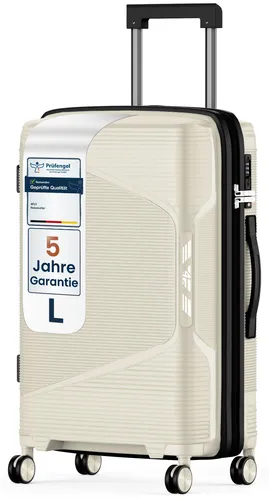 4FLY Hartschalen-Reisekoffer L – 64 cm Trolley mit TSA-Schloss und Doppelrollen