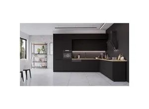 Winkelküche SIENA 350x290 cm - Elegante Küchenzeile mit XL Stauraum - Küchenzeilen: Die SIENA Eckküche bietet mit 350 x 290 cm nicht nur ein modernes, schwarzes matt Design, sondern auch viel Stauraum für all Ihre Küchenutensilien.