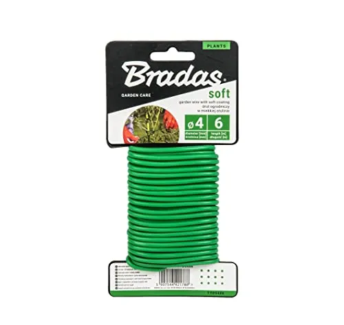 Bradas Bindedraht Bindeschnur Pflanzendraht Gartendraht Soft 4mm x 6m 1788