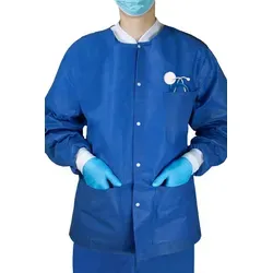 Medi-Inn Wärmejacken für OP und Pflege, Langarm, blau L von BODY PRODUCTS