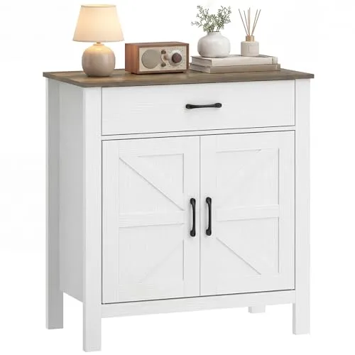 Sideboard Buffetschrank mit Schublade, 77x39,3x81,5 cm