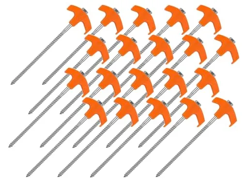 St. Schraubheringe Zeltheringe Befestigung Plane Abdeckung 30cm Fixing peg 20