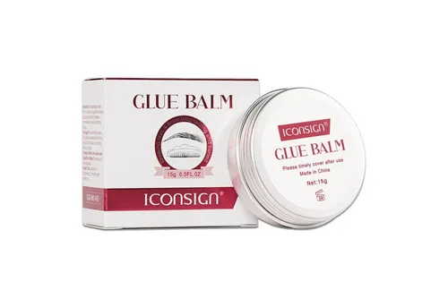 Iconsign Einzelwimpern Wimpernlifting Kleber Glue Balm Cream Kleber Balsam Iconsign, 1 tlg., Cremige Textur, Für Augenbrauen und Wimpern